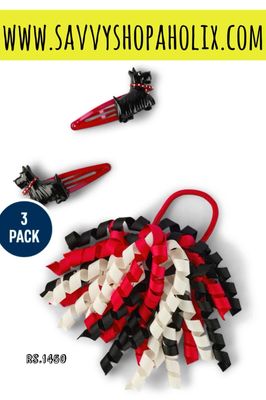 Gymboree 3pc Set Hair Clips And Hair Tie Puppy