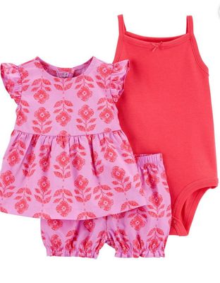 Baby Girl 3pc Set By Carter’s-flowers