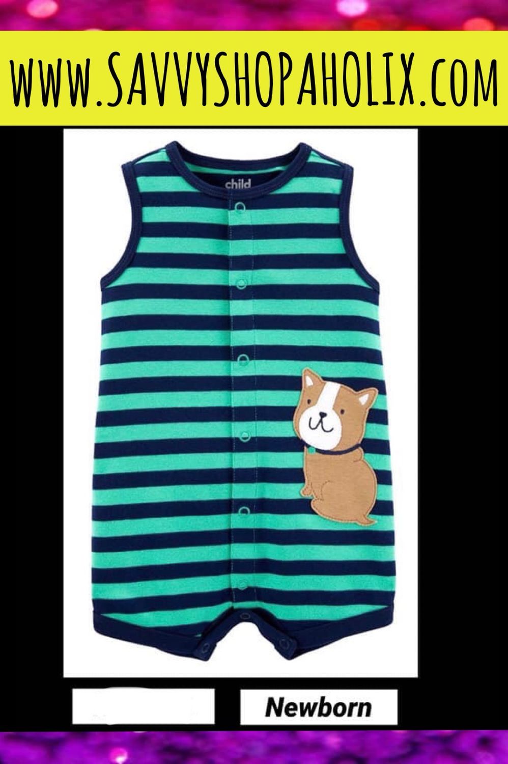 Baby Boy Romper By Carter’s- Dog