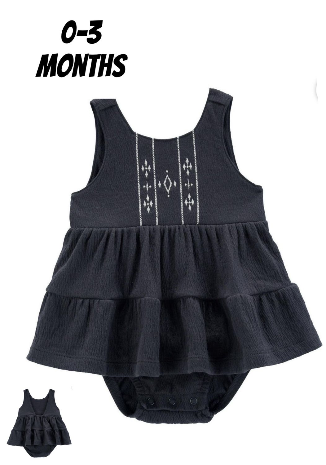 Black Embroidery Dress by Carter&#39;s