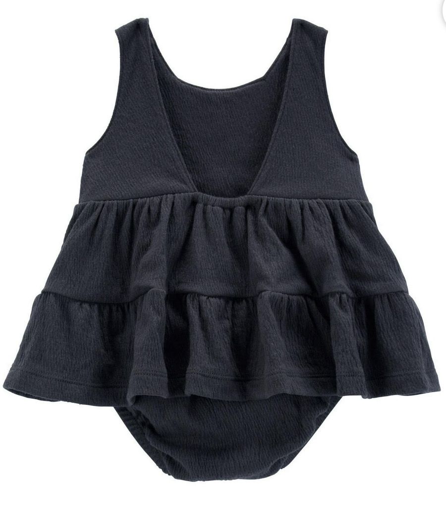 Black Embroidery Dress by Carter's