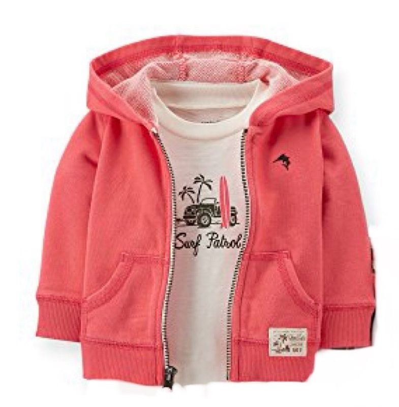 Baby Boy Zipper Hoodie By Carter’s