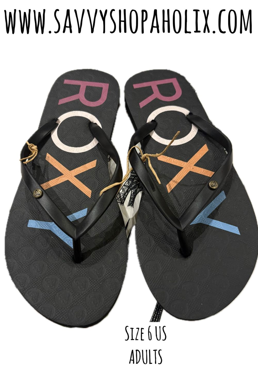 Roxy Flip Flops Size 6 US WOMEN