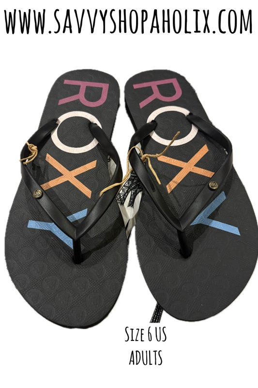 Roxy Flip Flops Size 6 US WOMEN