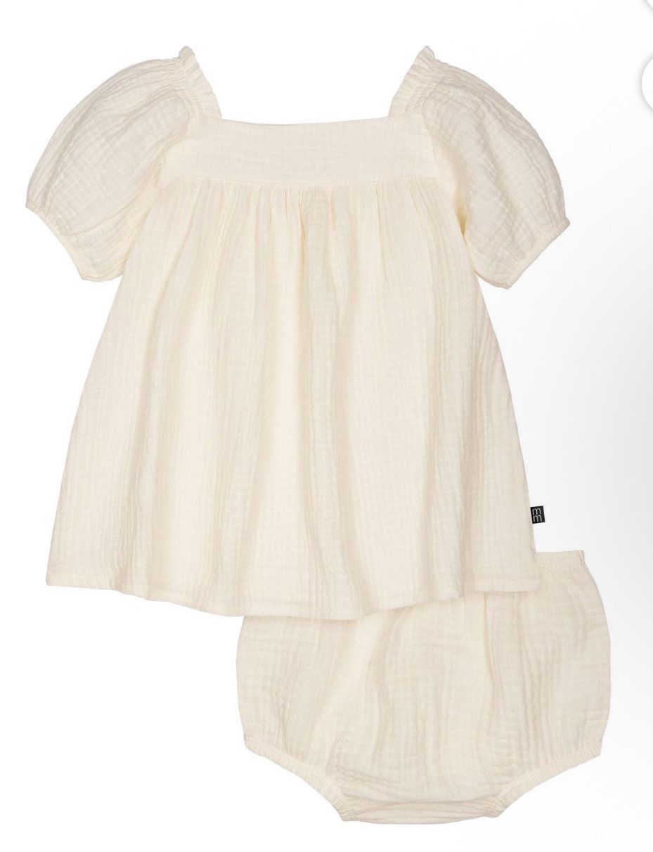 Modern Moments by Gerber - Dress+Diaper Cover - Cream