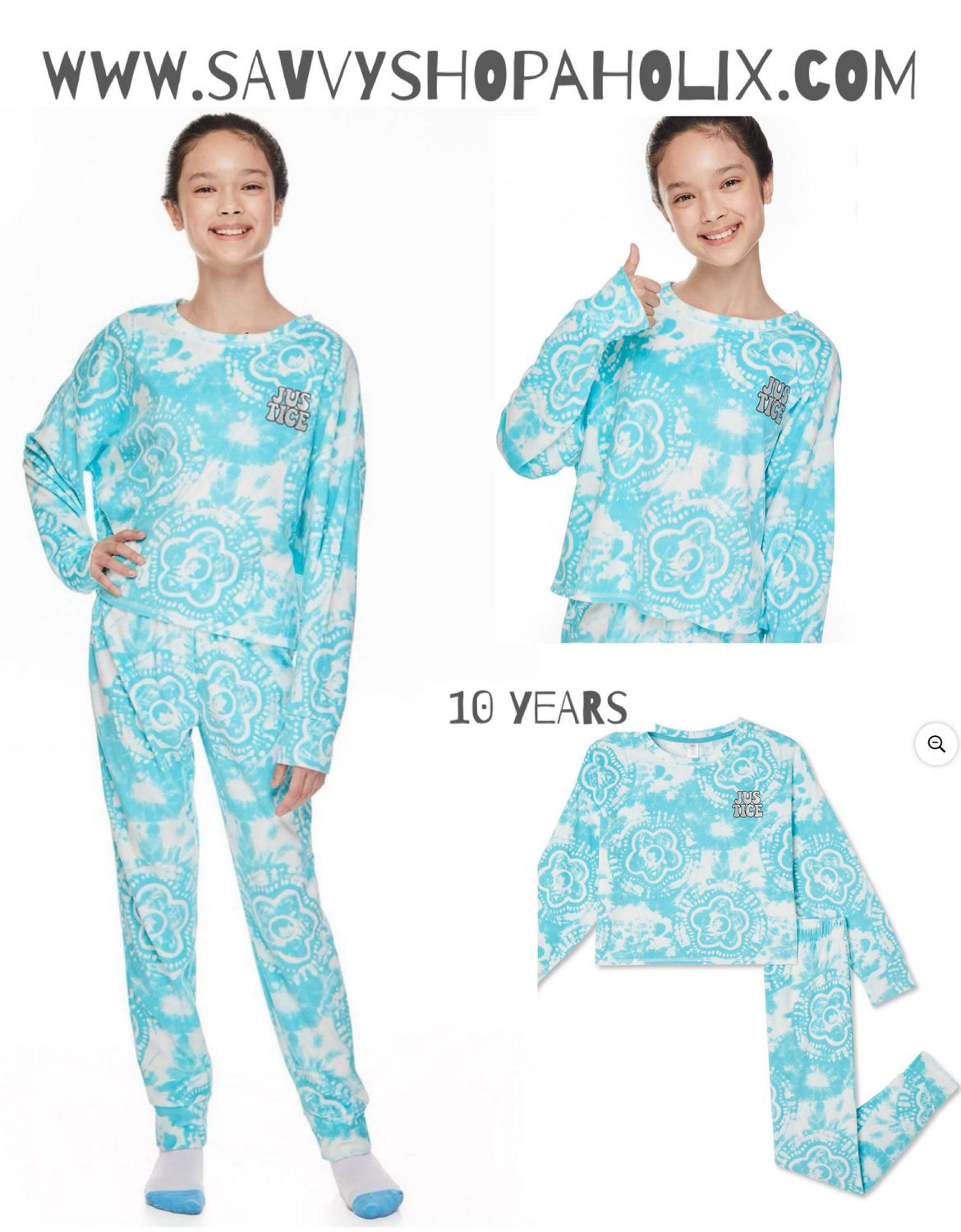 Justice Girls&#39; Pajamas 2- Piece Set