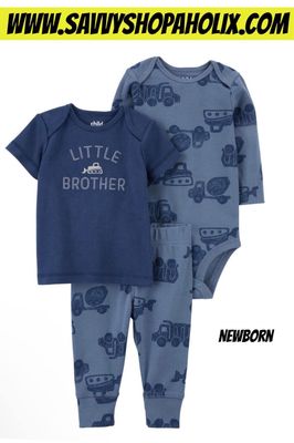 Carter’s 3pc Cotton Outfit- Little Brother
