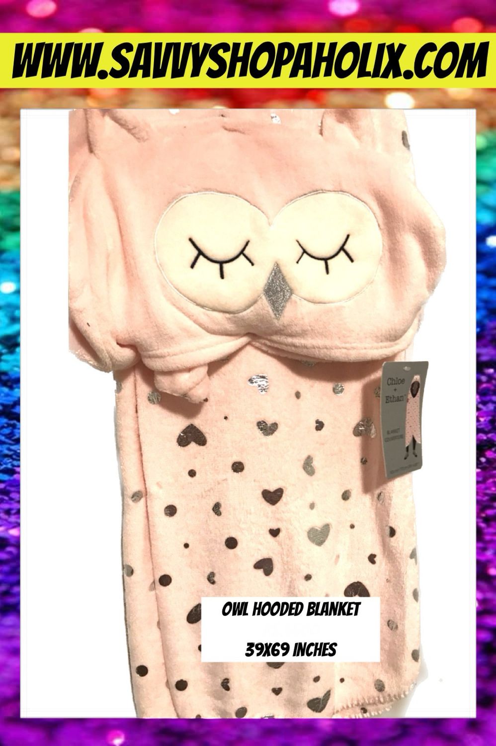 Night Owl Hooded Soft Blanket