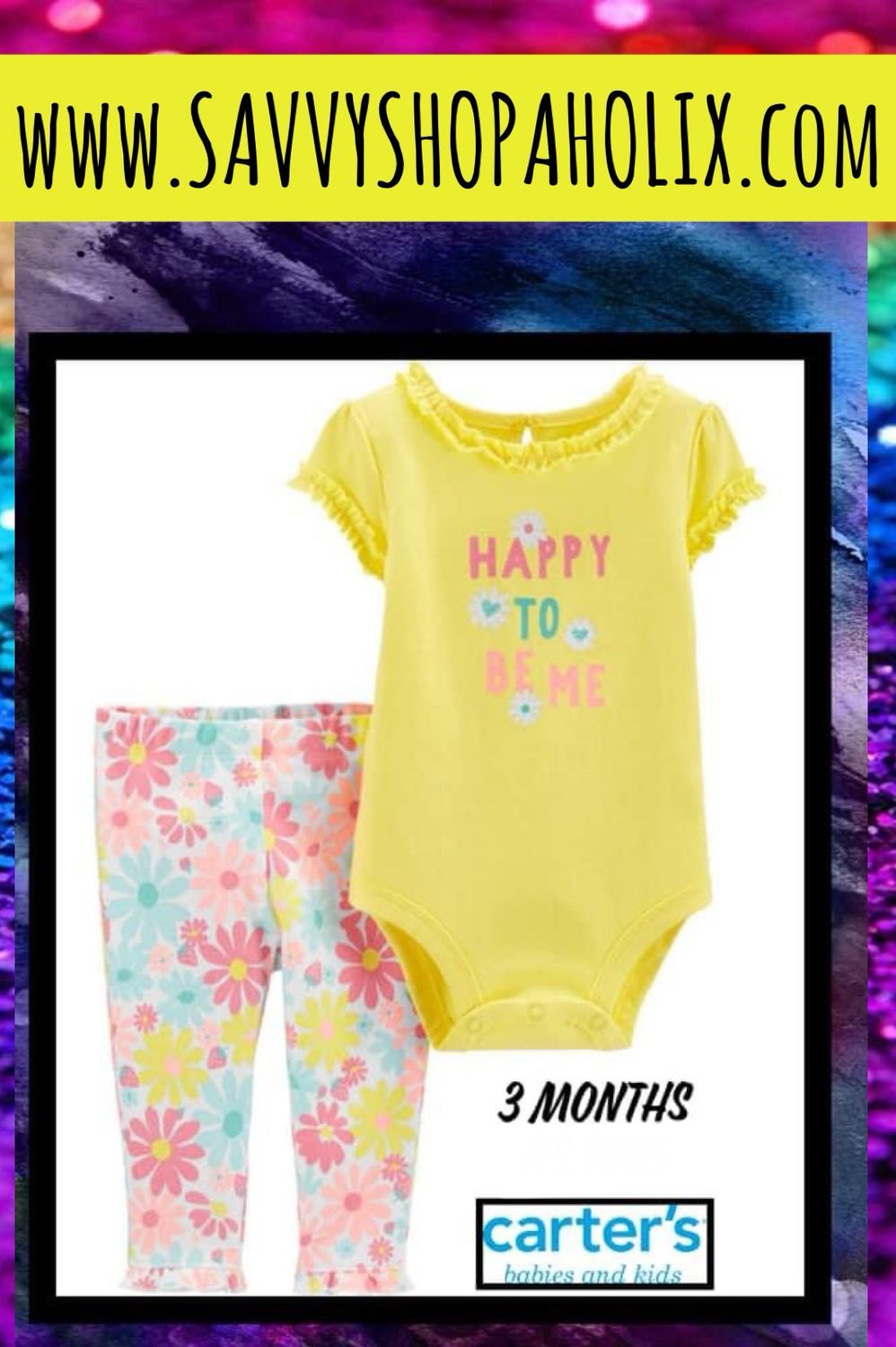 Baby Girl 2pc Set By Carter’s-Happy to be me