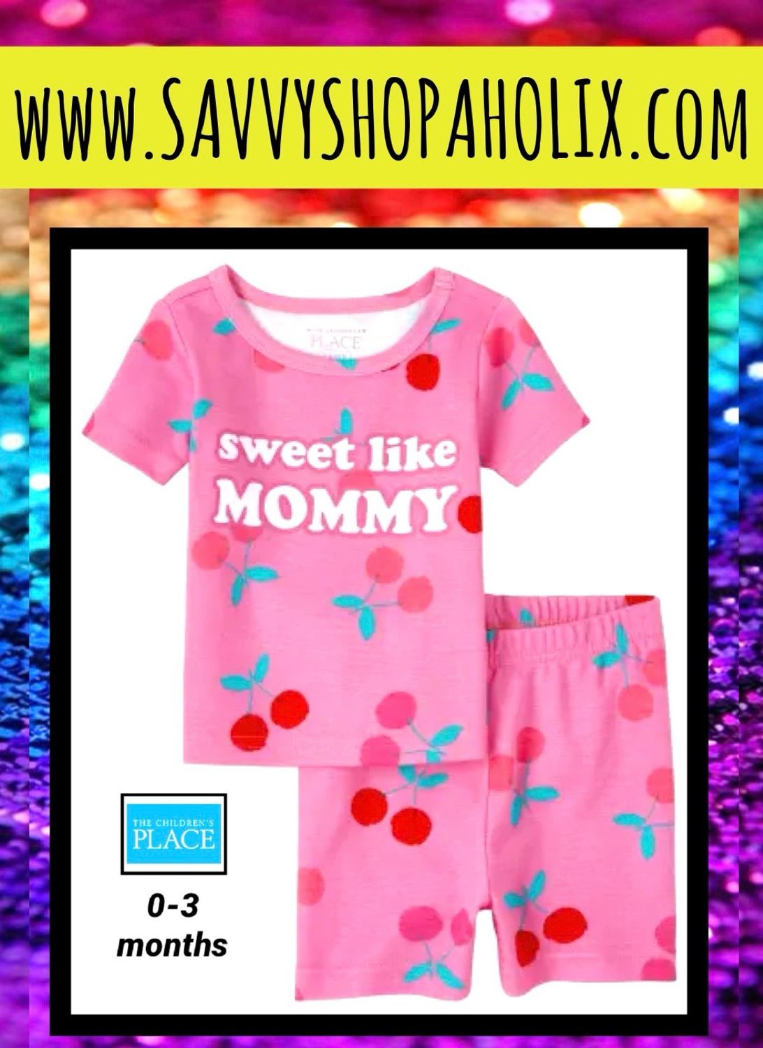 Baby Girl Shorts Outfit By The Children’s Place- Cherries