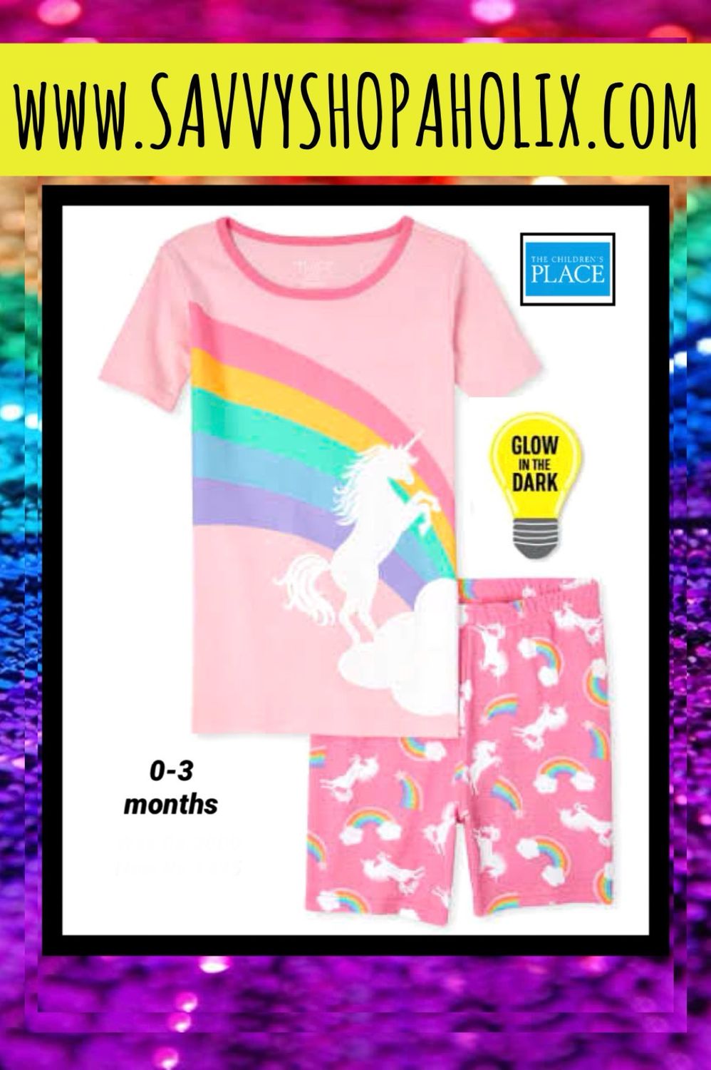 2pc Girls Outfit By The Children’s Place- Glow In The Dark