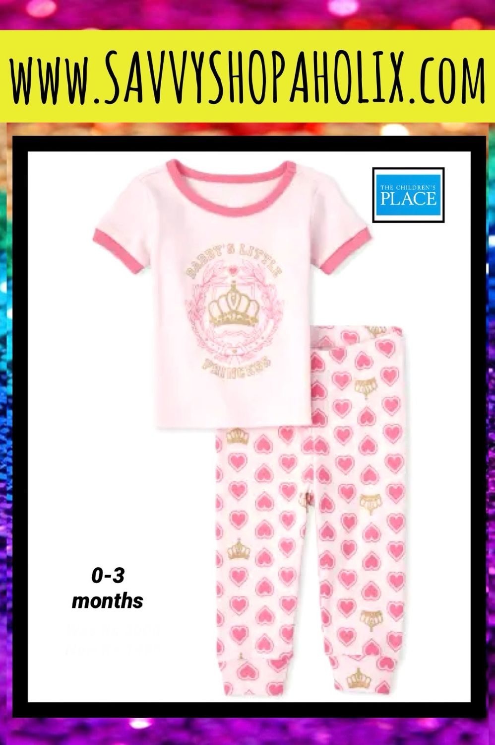 2pc Girls Outfit By The Children’s Place- Daddy’s Little Princess