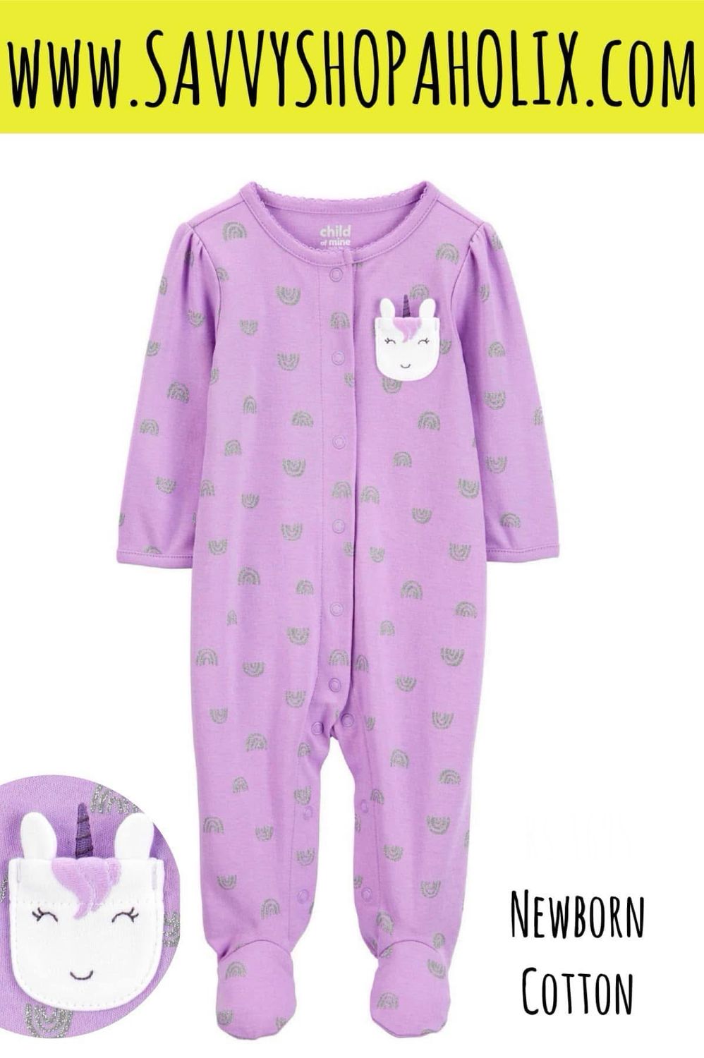 Carter’s Unicorn Cotton Sleeper