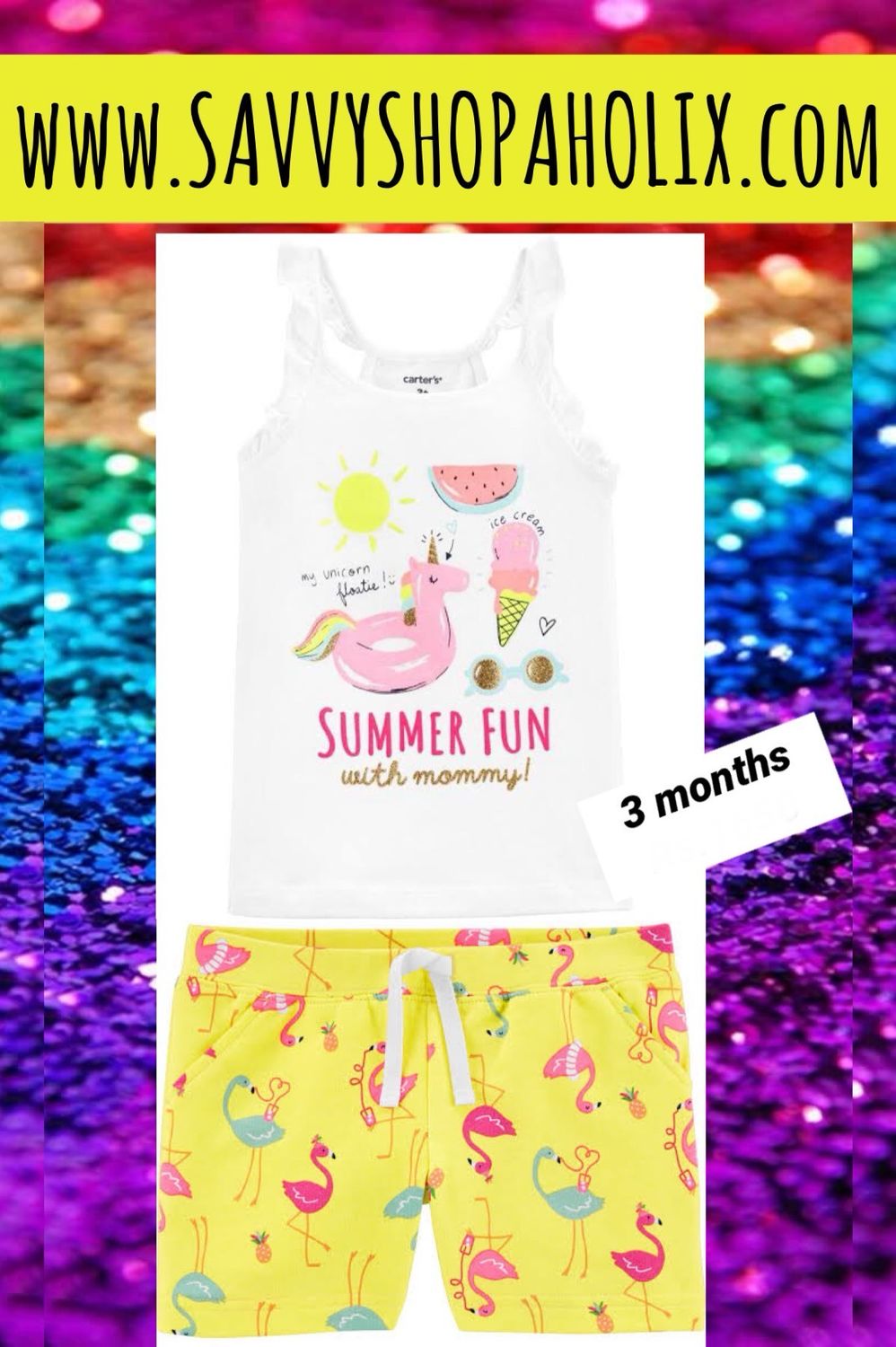 2pc Set Shorts And Tank By Carter’s