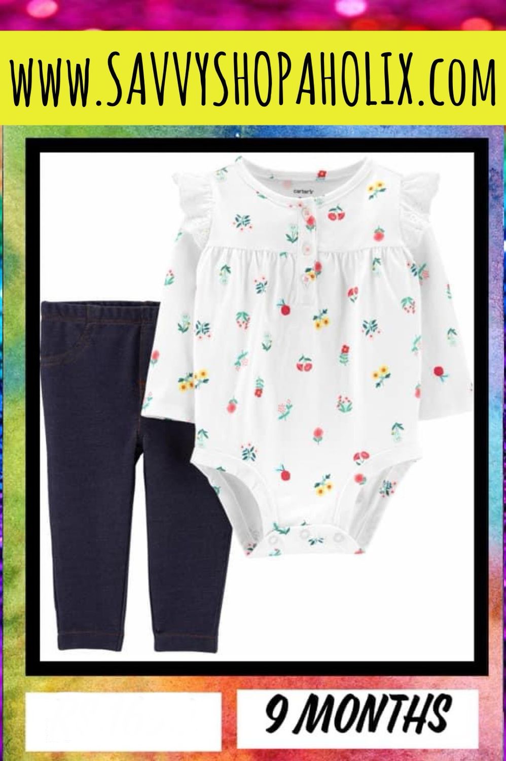 2pc Outfit By Carter’s- Fruits