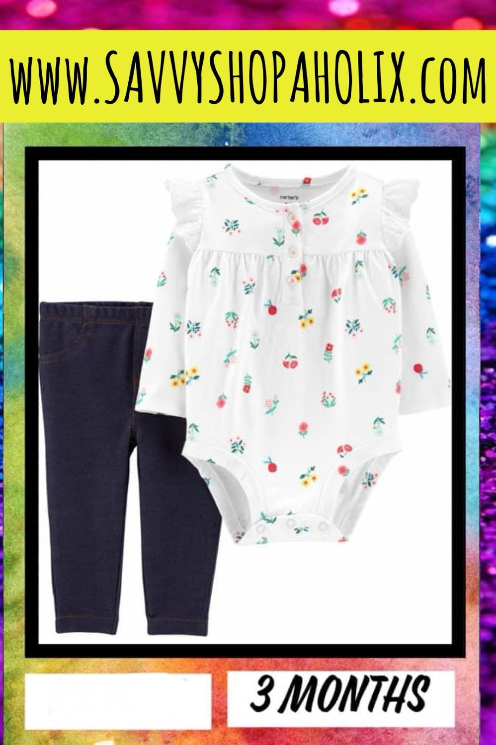 2pc Outfit By Carter’s- Fruits