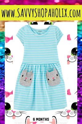 Carter's Cotton Dress - Cats