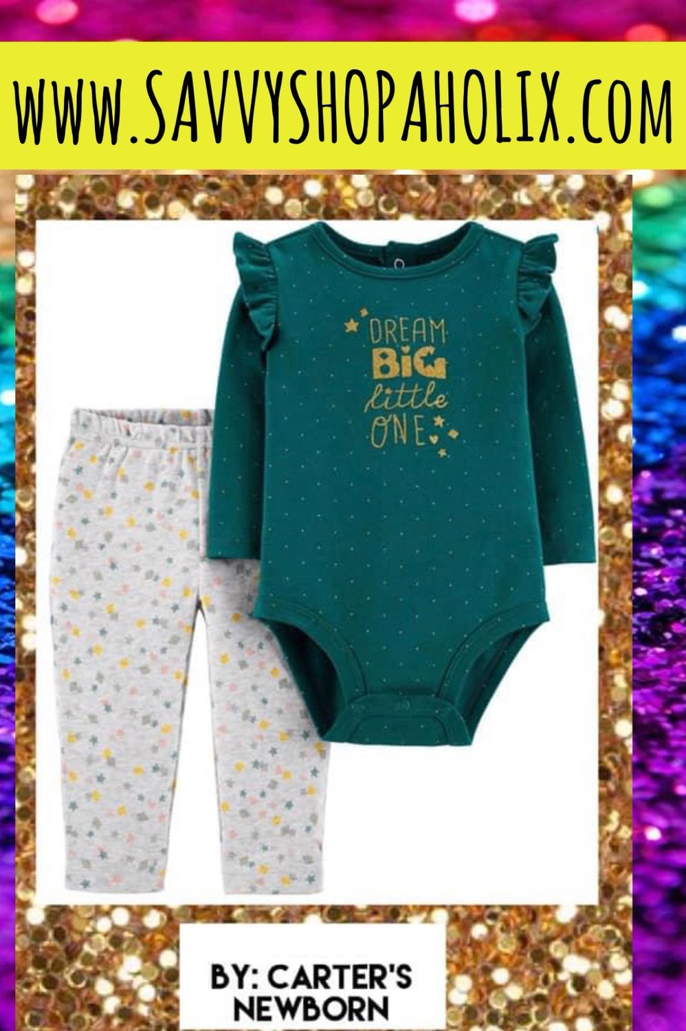 Baby Girl 2pc Set By Carter’s-Dream Big Little one