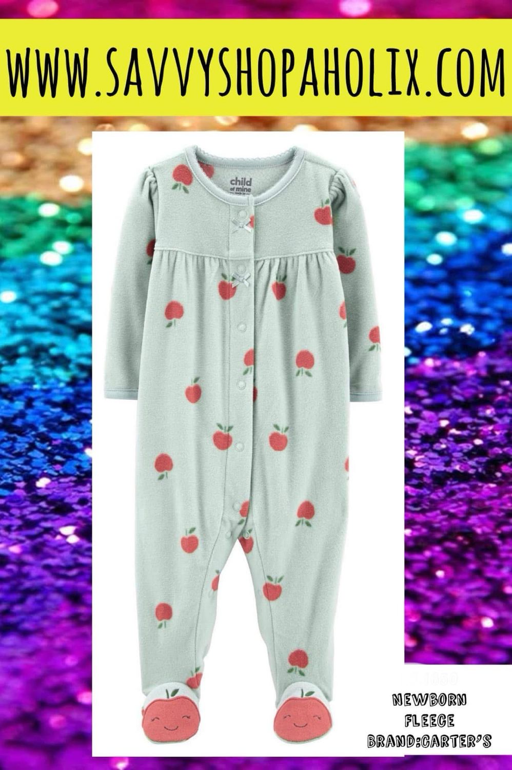 CARTER'S FLEECE ROMPER/SLEEPER
