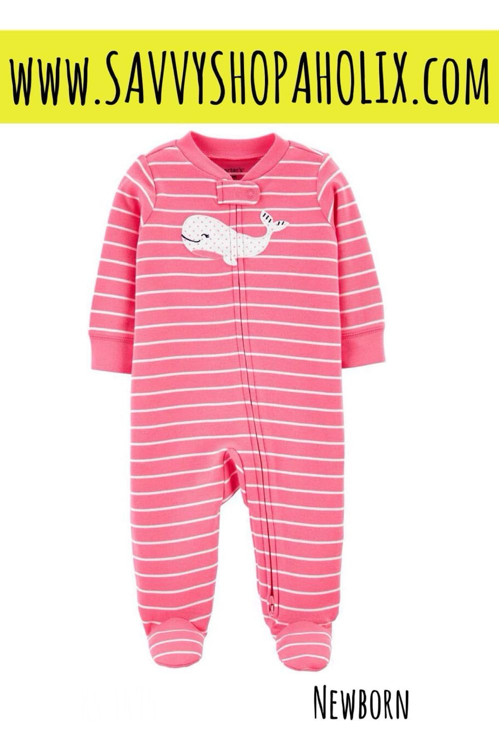 Carter’s Cotton Sleeper- Whale