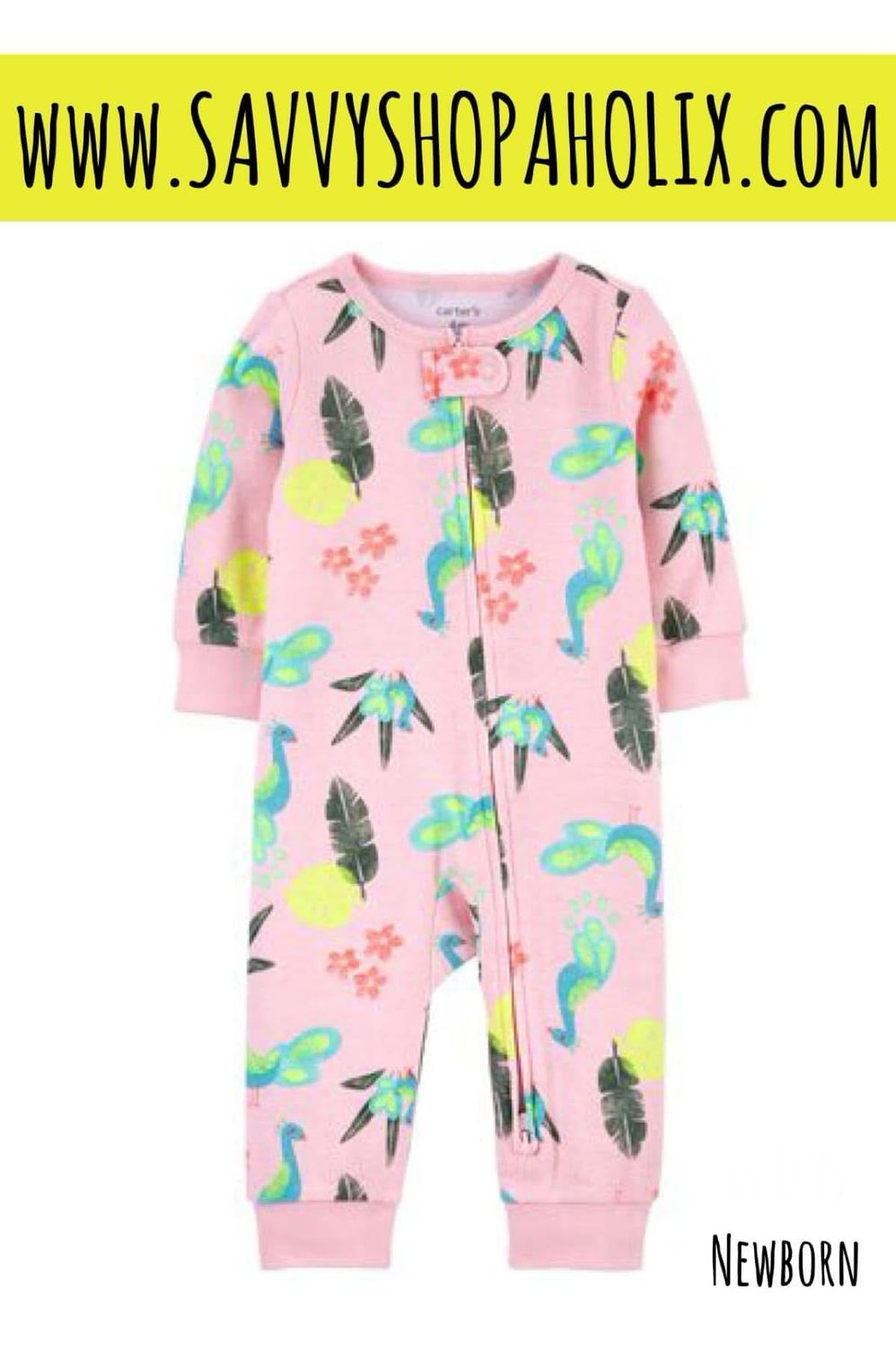 Carter’s Cotton Sleeper-TROPICAL