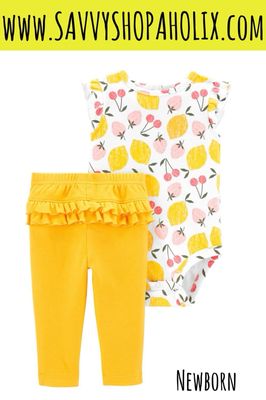 Carter’s 2pc Outfit- Lemon