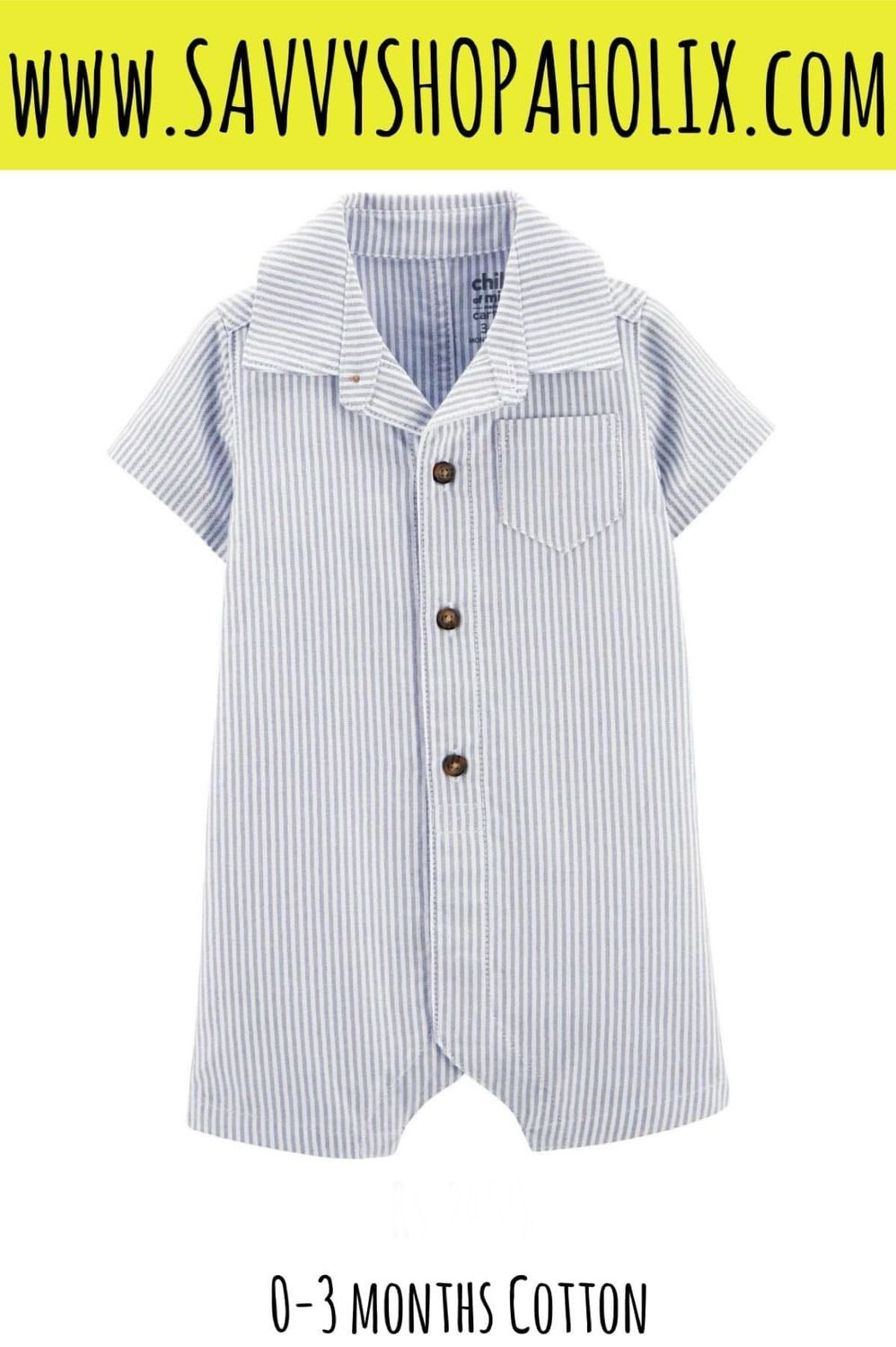 CARTER's STRIPE ROMPER