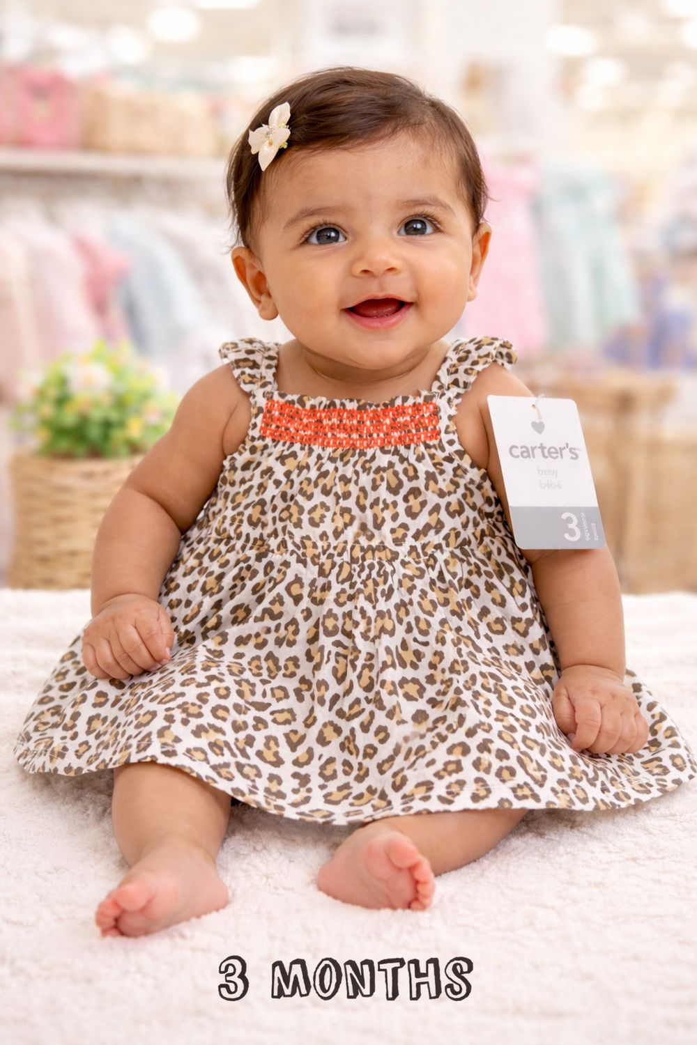 Baby Girl Cotton Dress By Carter’s