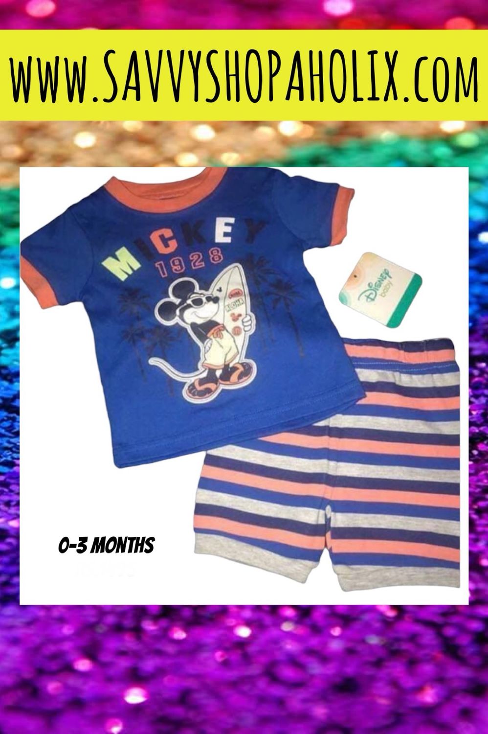 2pc Shorts Set Mickey Disney