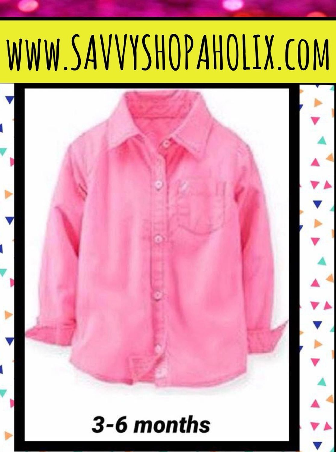 Baby Boy Button Down Shirt  By Carter’s