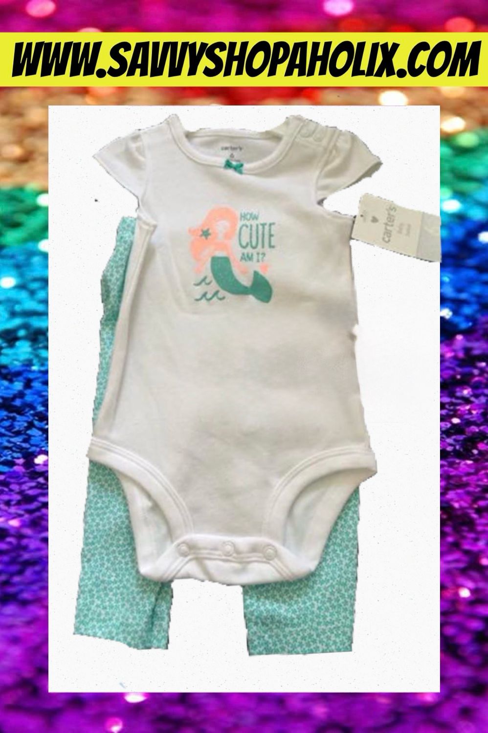 Baby Girl 2pc Outfit By Carter’s-mermaid
