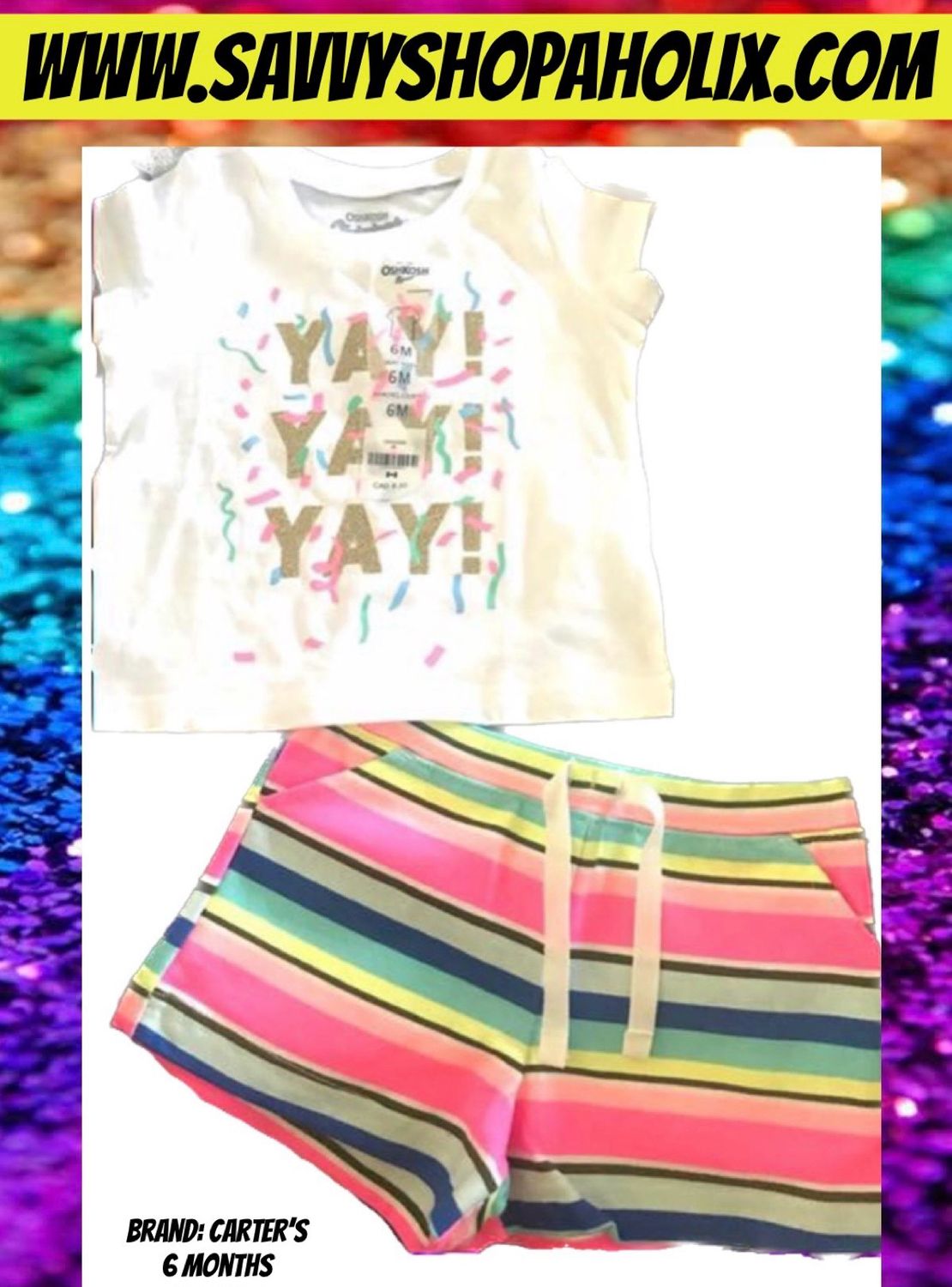 Baby Girl 2pc Outfit By Carter’s-yay!