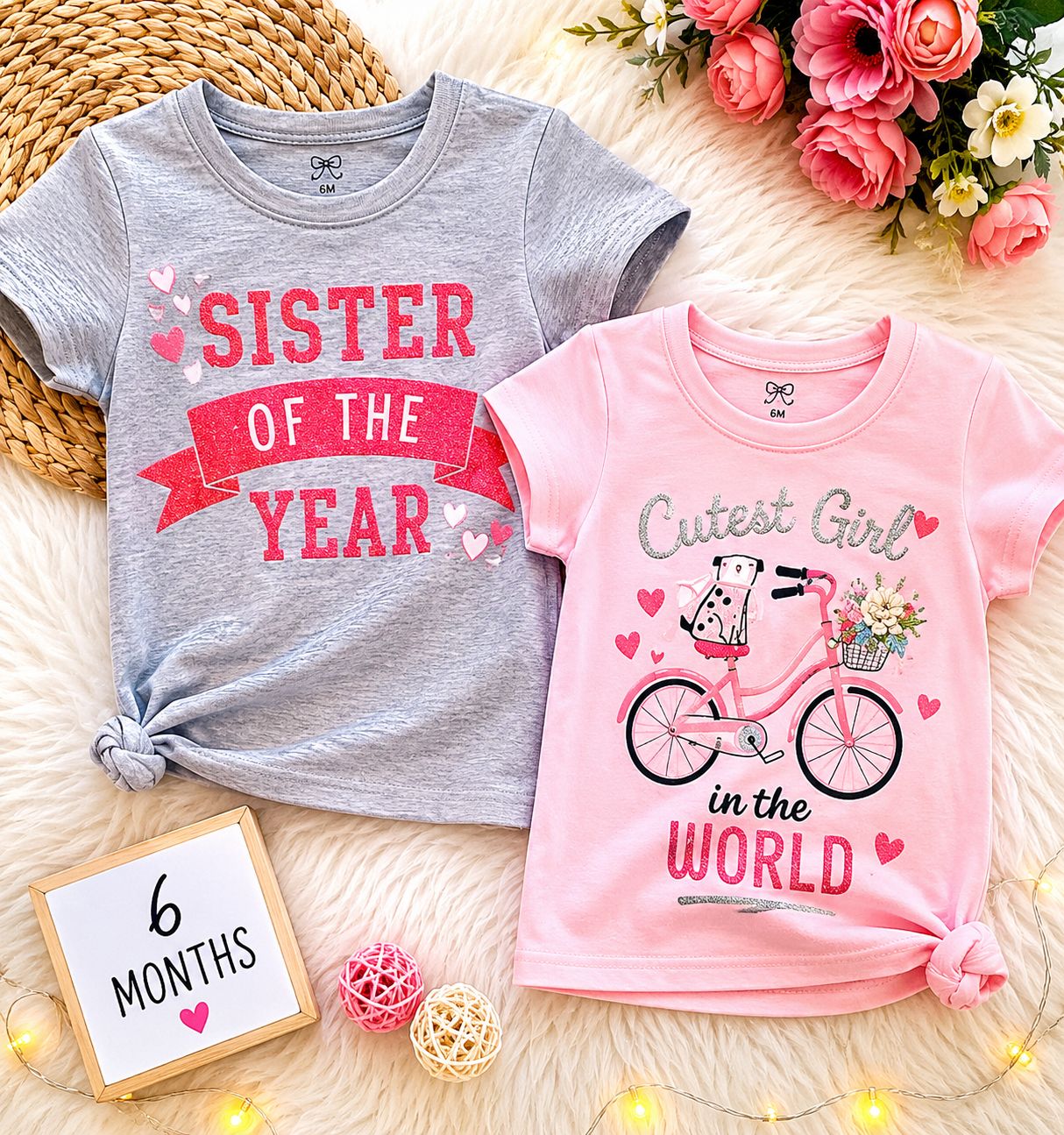 Baby Girl 2pk Tshirts By Carter’s