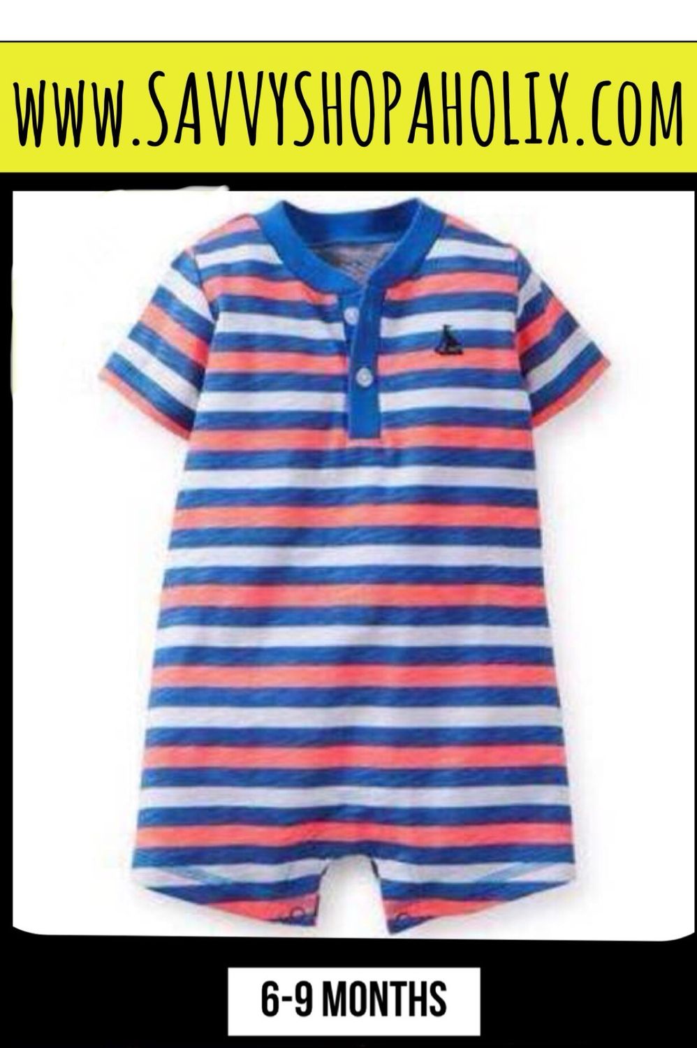 Boys Romper By Carter’s - Stripes