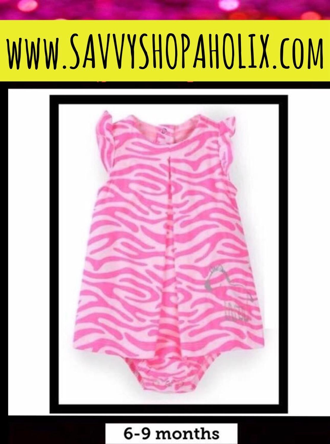 Carter’s Cotton Dress With Attached Diaper Cover