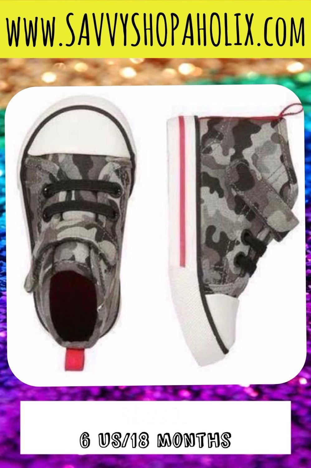 Baby Boy High Top Sneakers/ Shoes By Joe Fresh