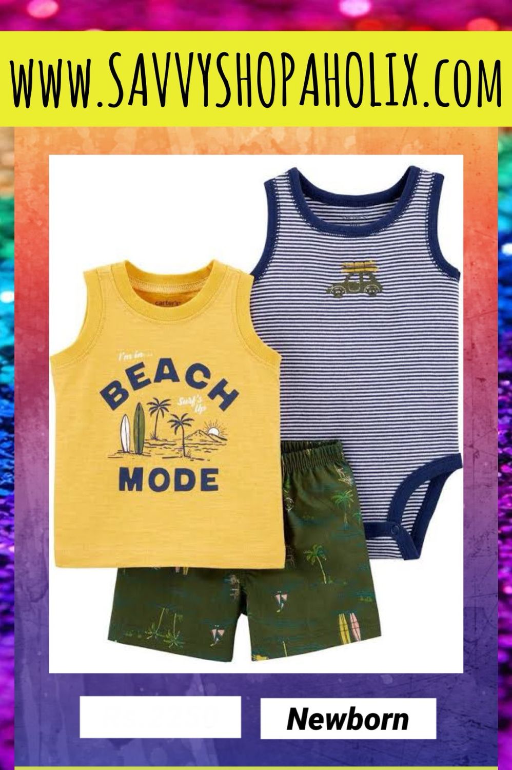 3pc Baby Boy Set By Carter’s-Beach Mode