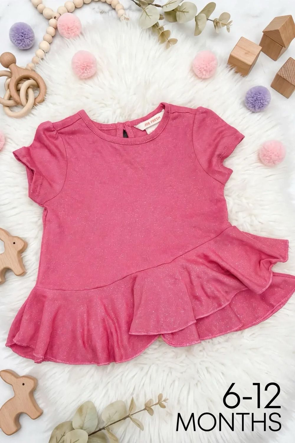 Sparkle Ruffle Top By Joe Fresh