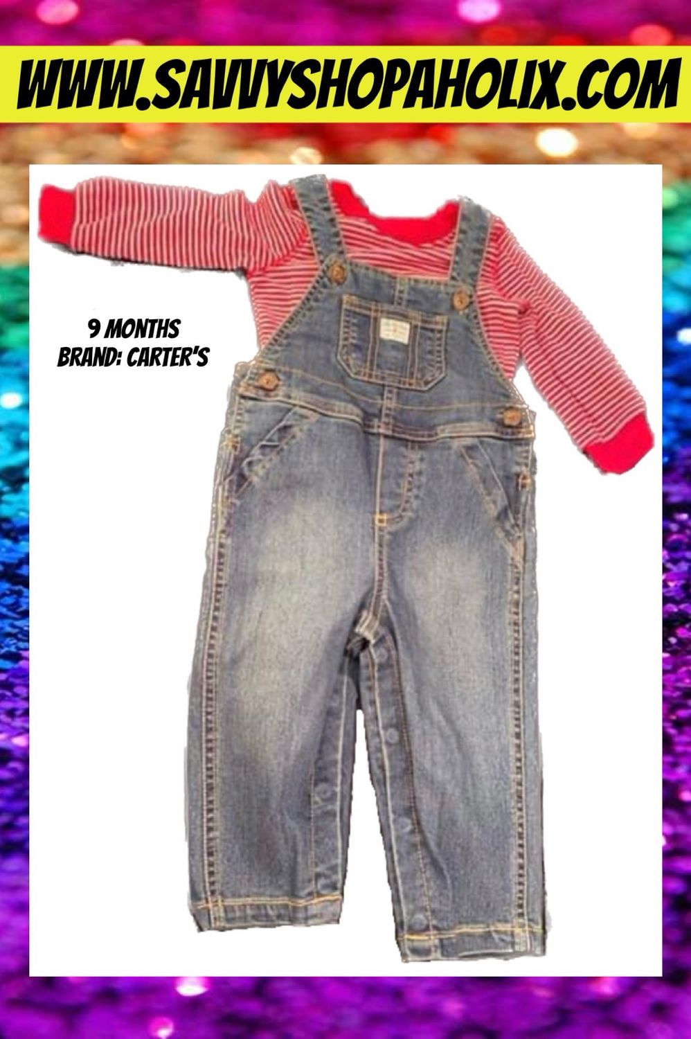 2pc boy's overalls outfit