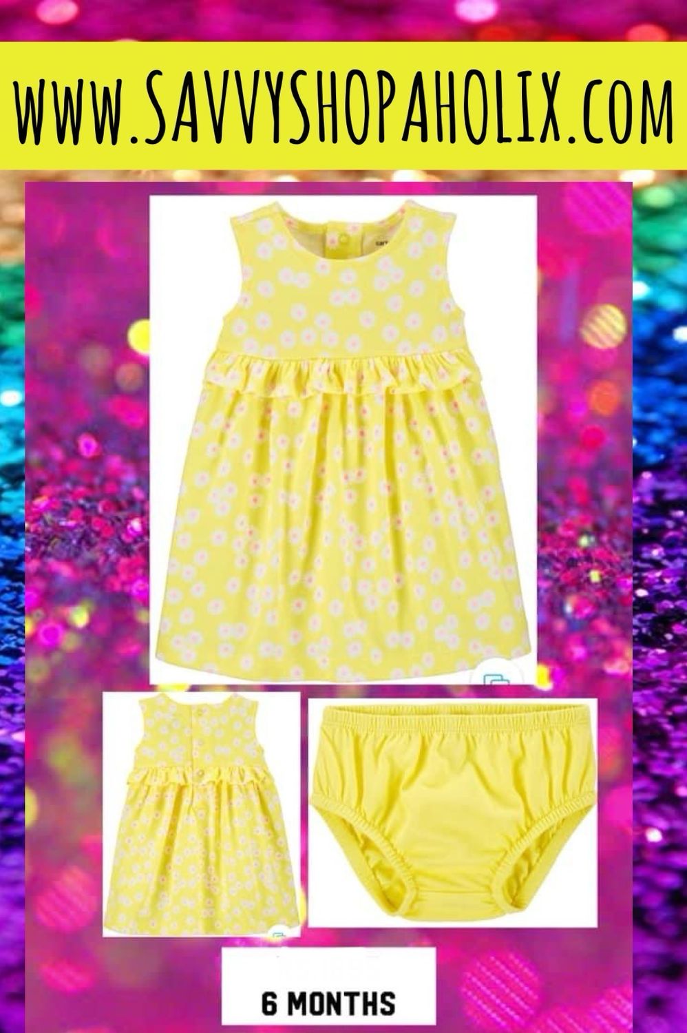 Carter's Cotton Dress - floral