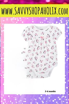 Baby Girl By Carter’s- Floral Bodysuit