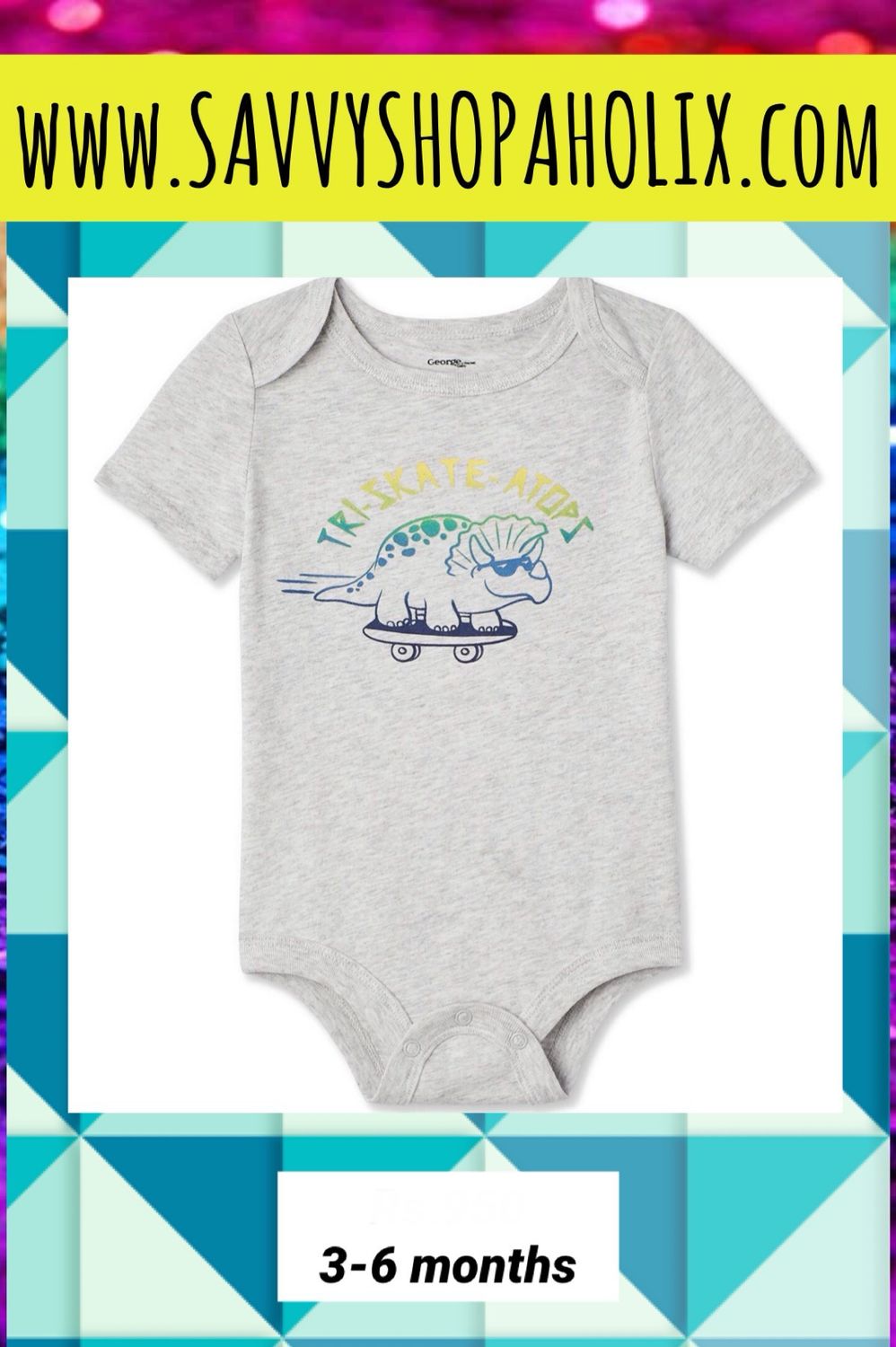 Baby Boy Triskateatops Bodysuit by George