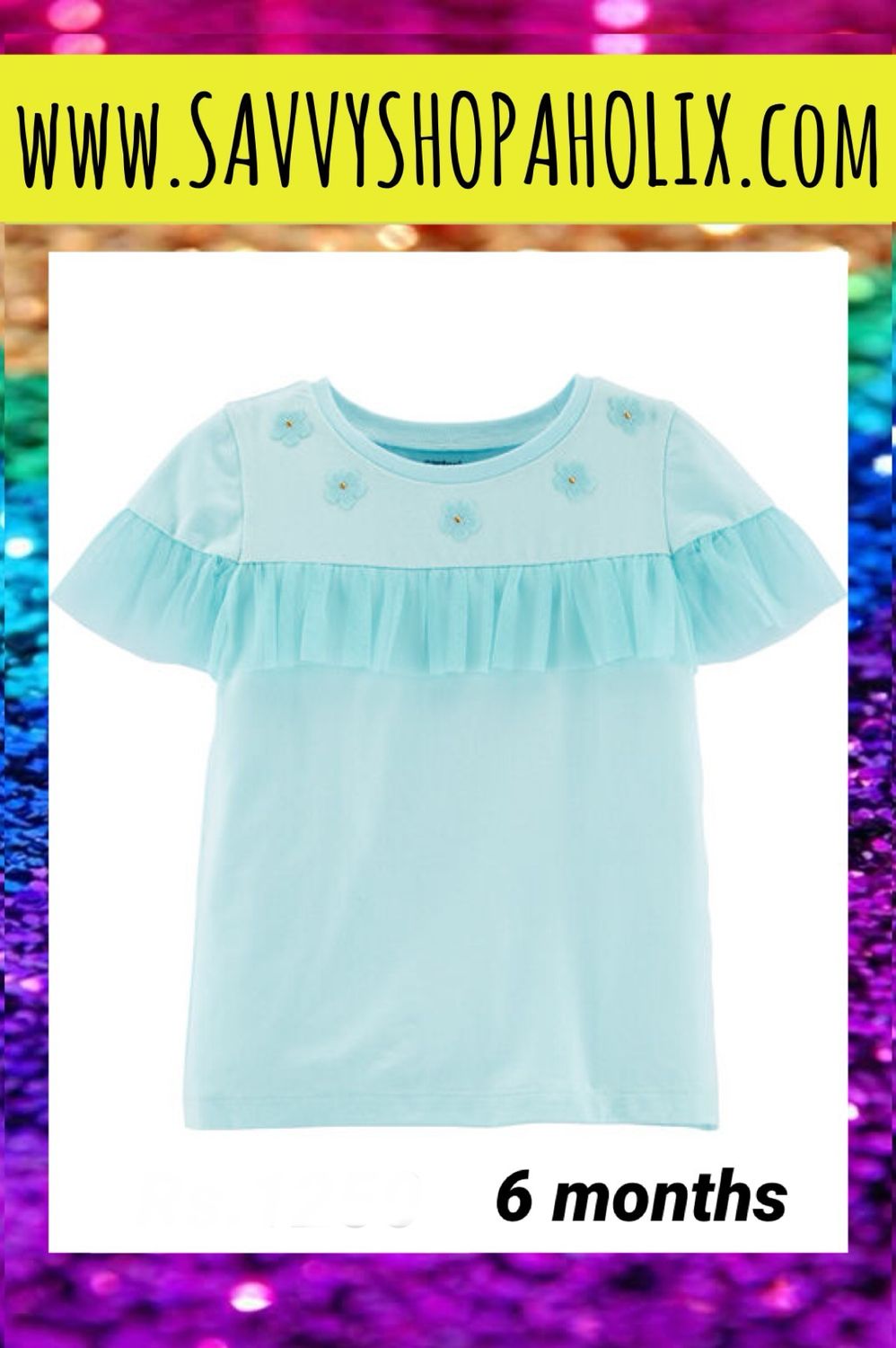 Carter’s Cute 3D flower TShirt
