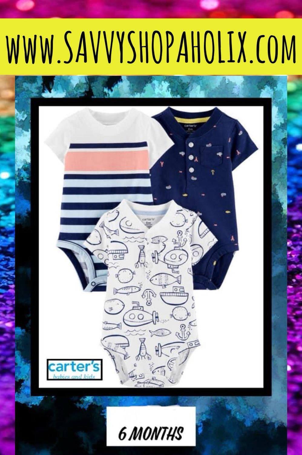 3pk Bodysuits by Carter's