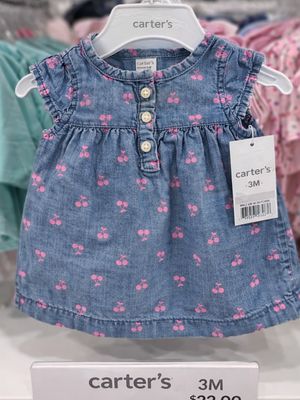 Cherry Print Denim Dress by Carter's Cherry Print Denim Dress by Carter's