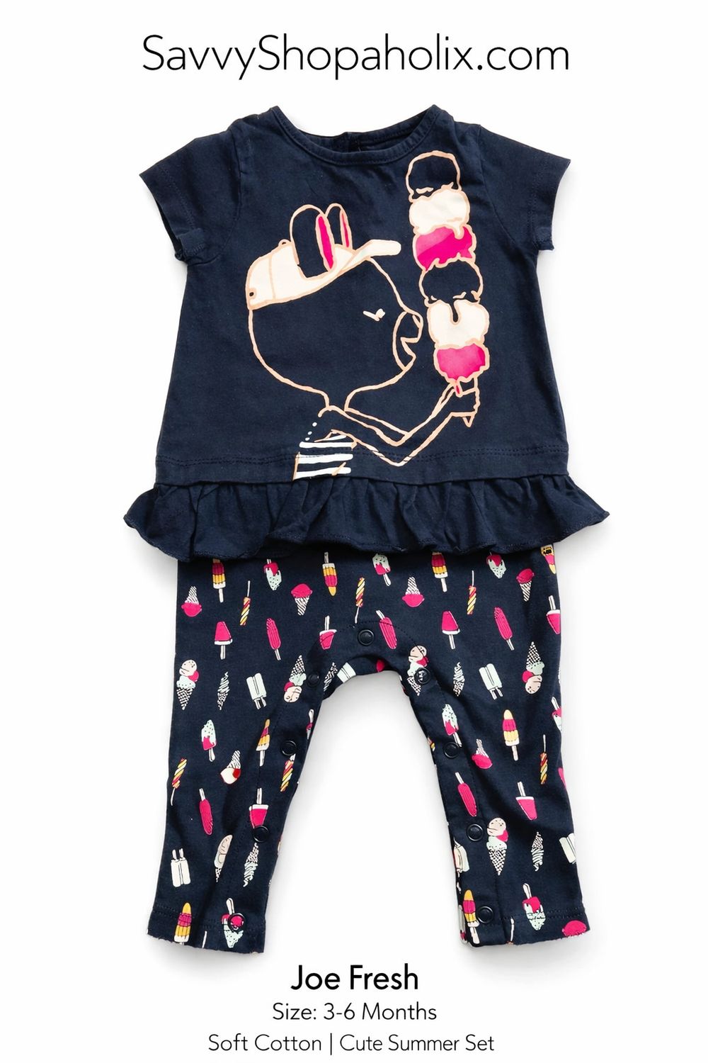 Ice Cream Jump Suit by Joe Fresh