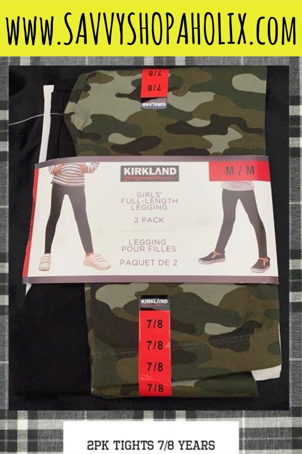 2pk Girl’s Tights By Kirkland