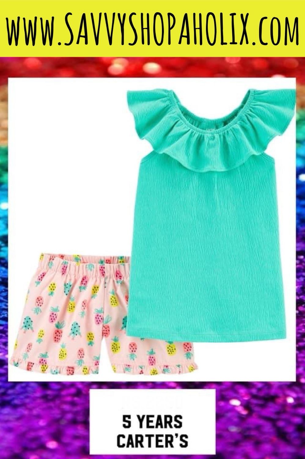 2pc shorts and tank set by Carter's