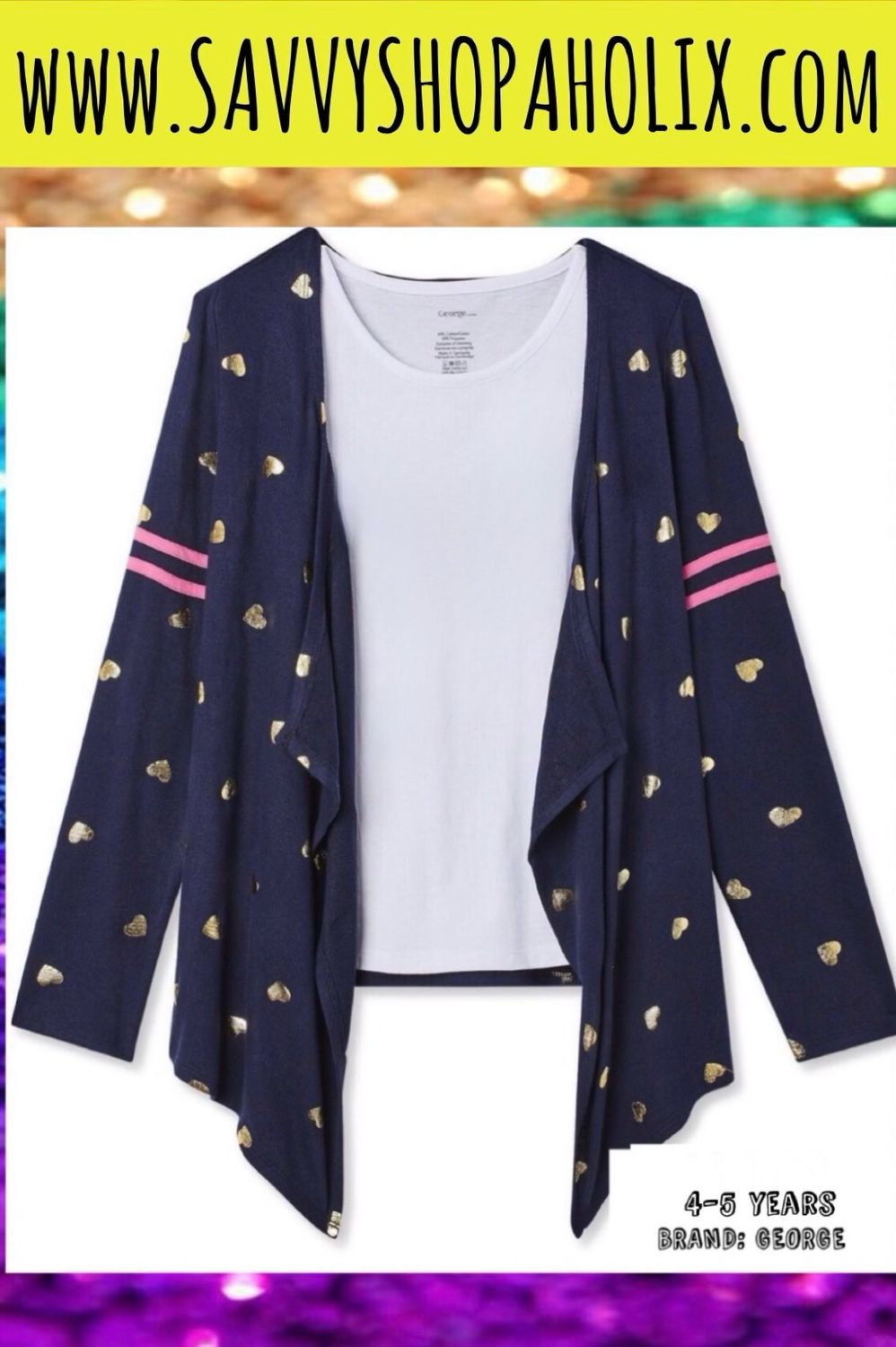 George Star Foil Cardigan Only
