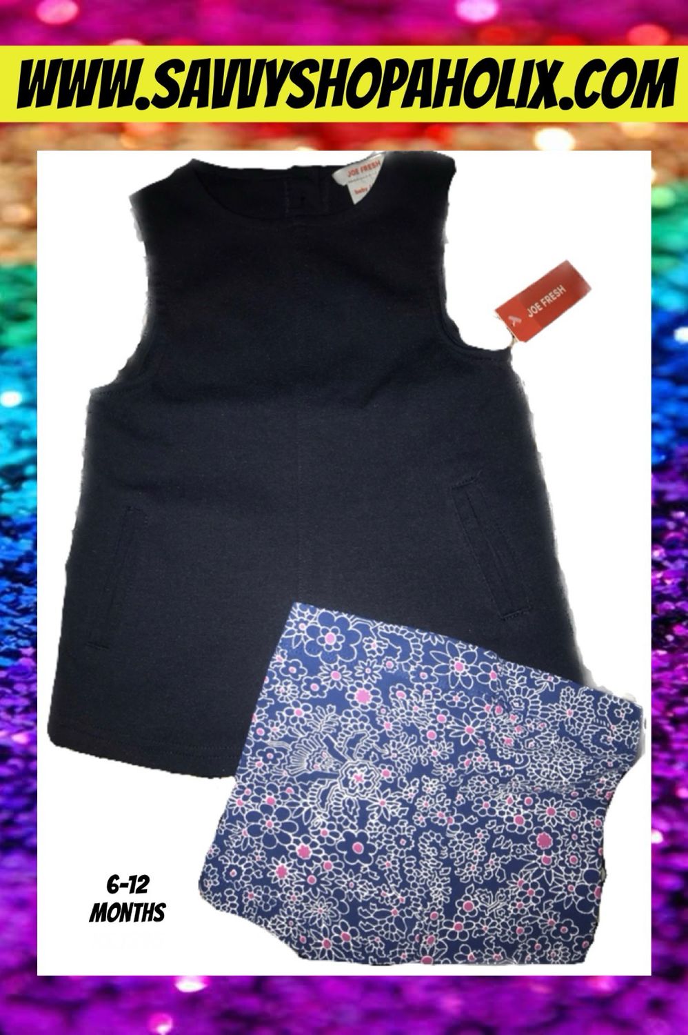 Joe Fresh 2pc outfit-dress with shorts